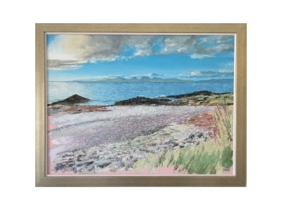 an oil on canvas painting I did of the West coast of Scotland